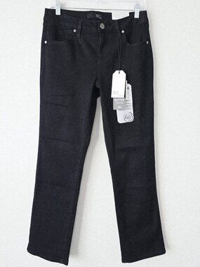 1822 Denim Jeans Slim Straight Leg Black NWT
